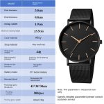 High Quality No Logo Simple Wristwatch Casual Men and Women Watch Gift Mesh Stainless Steel Band Unisex Thin Minimalist Watch - Image 2