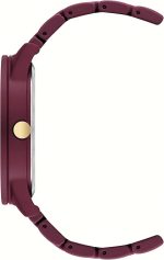 Nine West Women's Metal Bracelet Watch with Rubberized Coating - Image 4