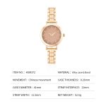 Low Cost Custom Women's Quartz Watch | Round Alloy Strap. Minimalist Style for Wholesale Suppliers - Image 3